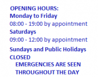 Opening Hours malta, Vetcare Animal Clinic malta